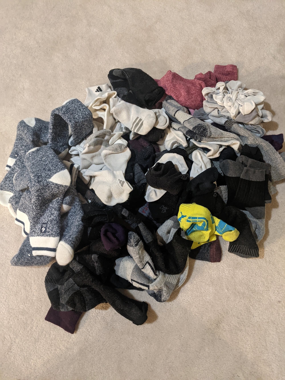 Mixed Athletic Socks - Assorted Colors